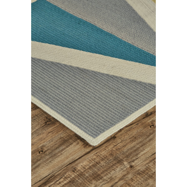 Wrought Studio Carrington Gray/Yellow/Blue Area Rug & Reviews Wayfair